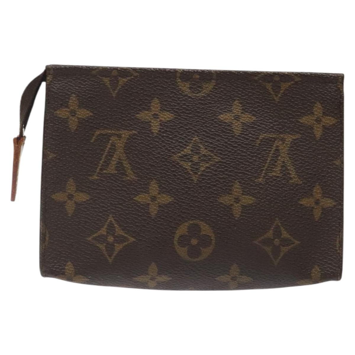 LOUIS VUITTON Monogram Poche Toilette 15 Pouch M47546 LV Auth 120728