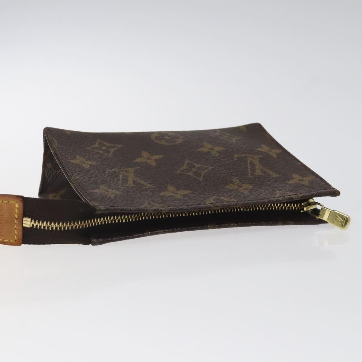 LOUIS VUITTON Monogram Poche Toilette 15 Pouch M47546 LV Auth 120728