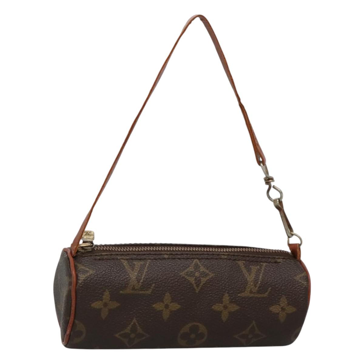 LOUIS VUITTON Monogram Papillon Pouch LV Auth 120732