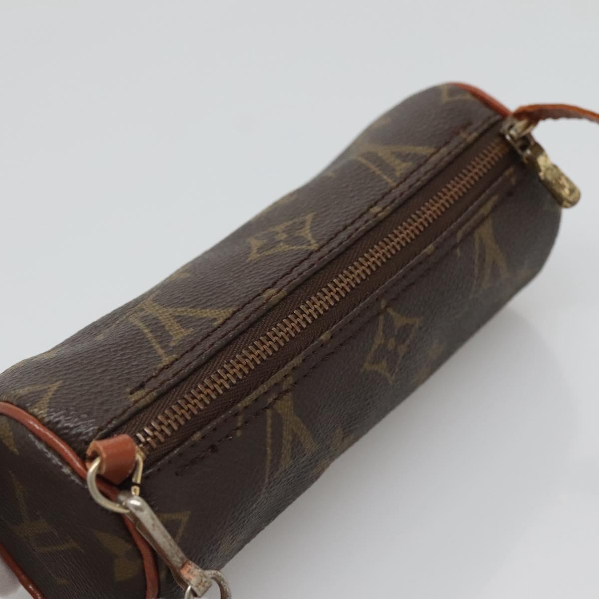 LOUIS VUITTON Monogram Papillon Pouch LV Auth 120732