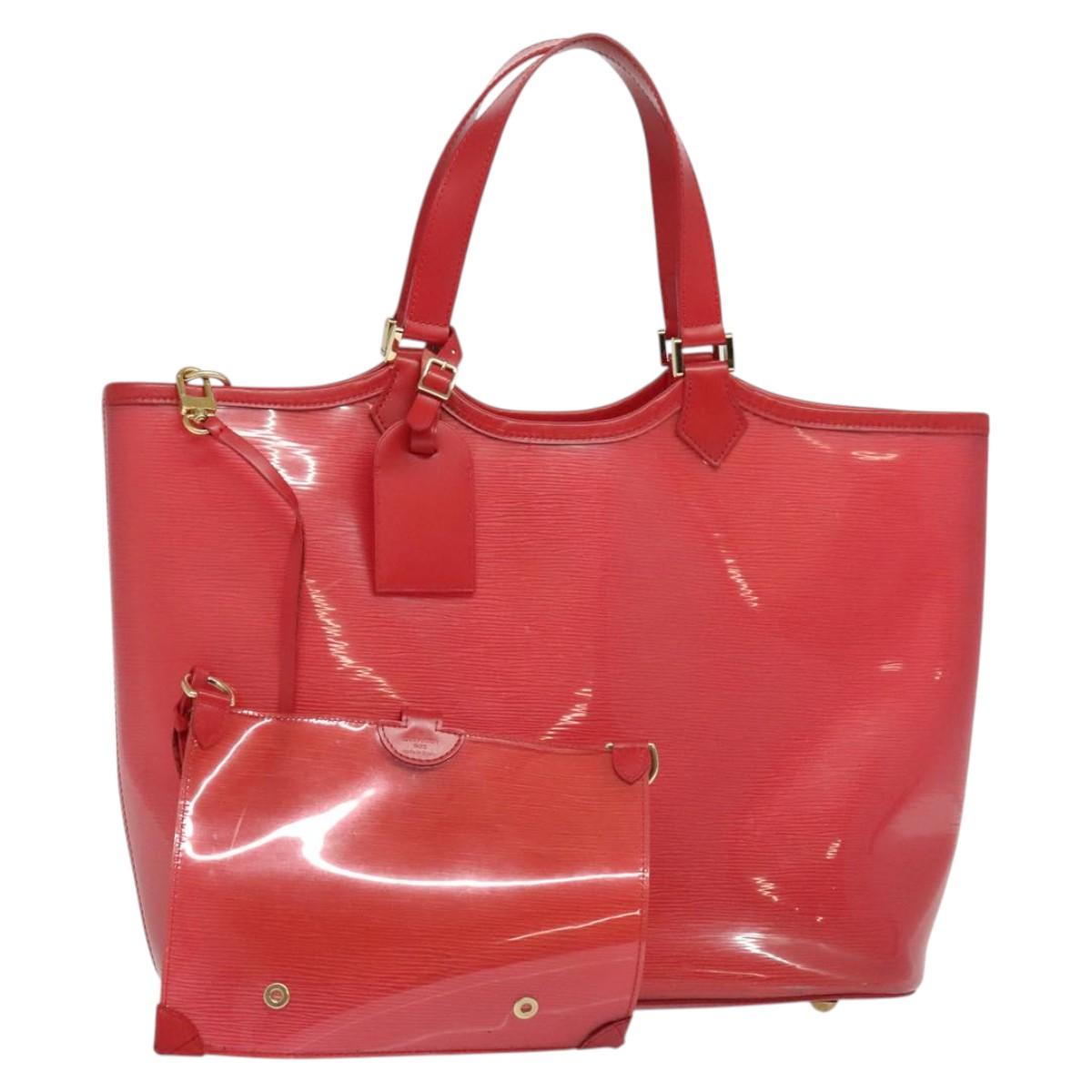LOUIS VUITTON Epi Plage Lagoon Bay Tote Bag Red M92150 LV Auth 120743