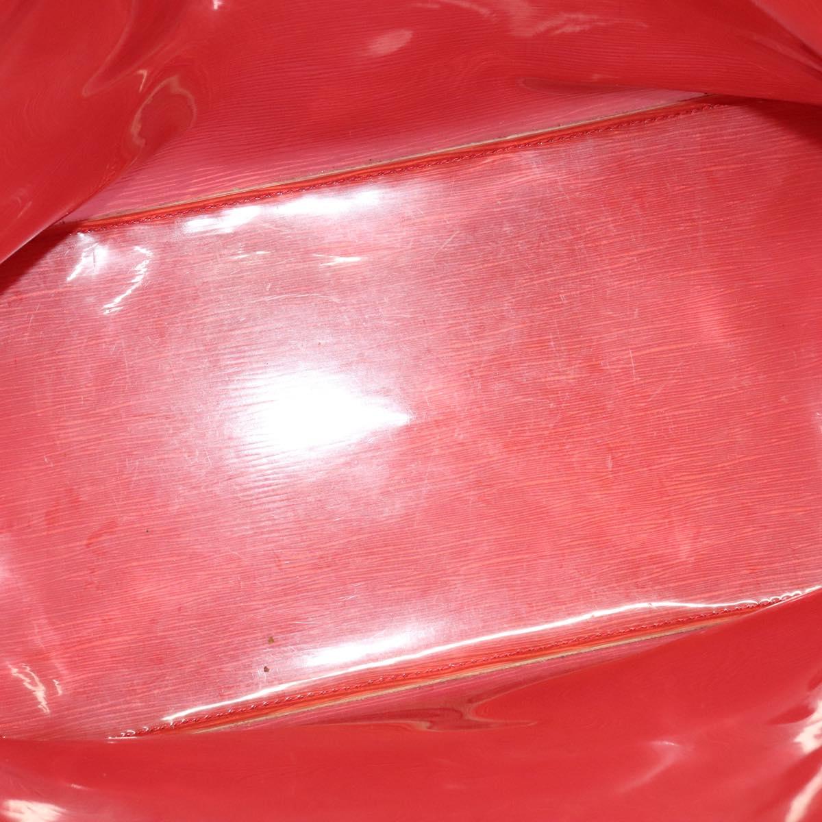 LOUIS VUITTON Epi Plage Lagoon Bay Tote Bag Red M92150 LV Auth 120743