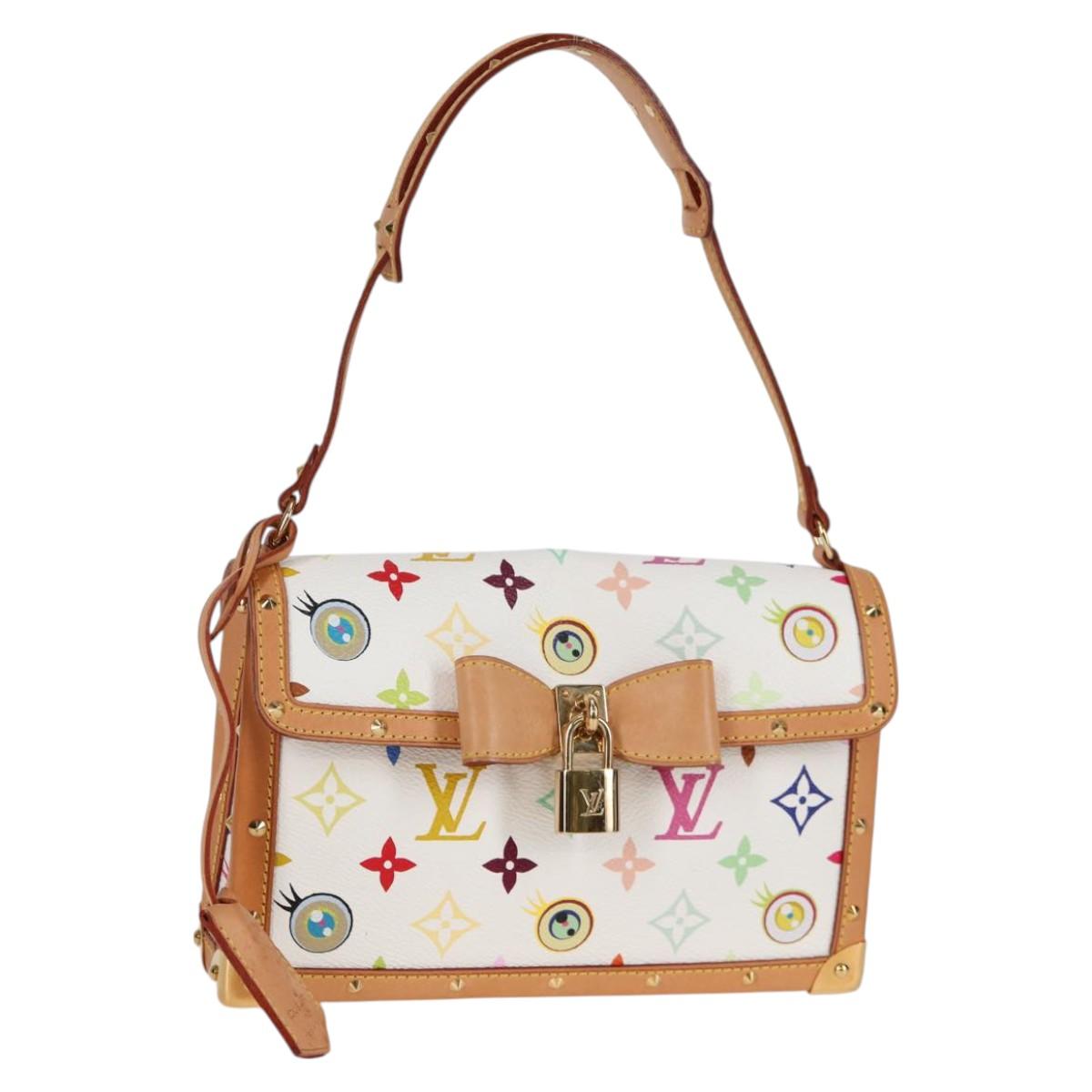 LOUIS VUITTON Multicolor Ribbon Pochette I Miss You Bag M92051 Auth 120751SV