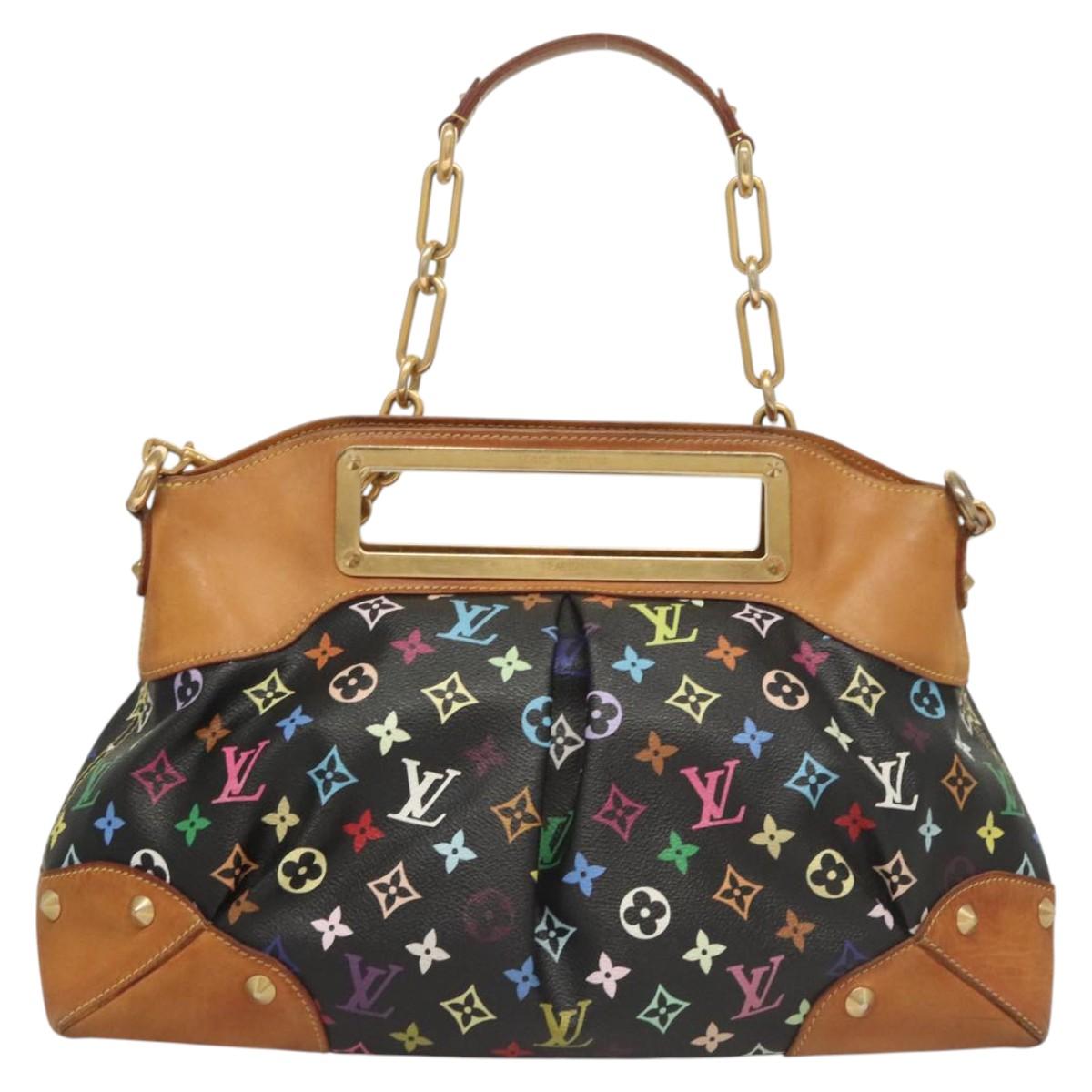 LOUIS VUITTON Monogram Multicolor Judy GM Bag 2way Black M40254 LV Auth 120847