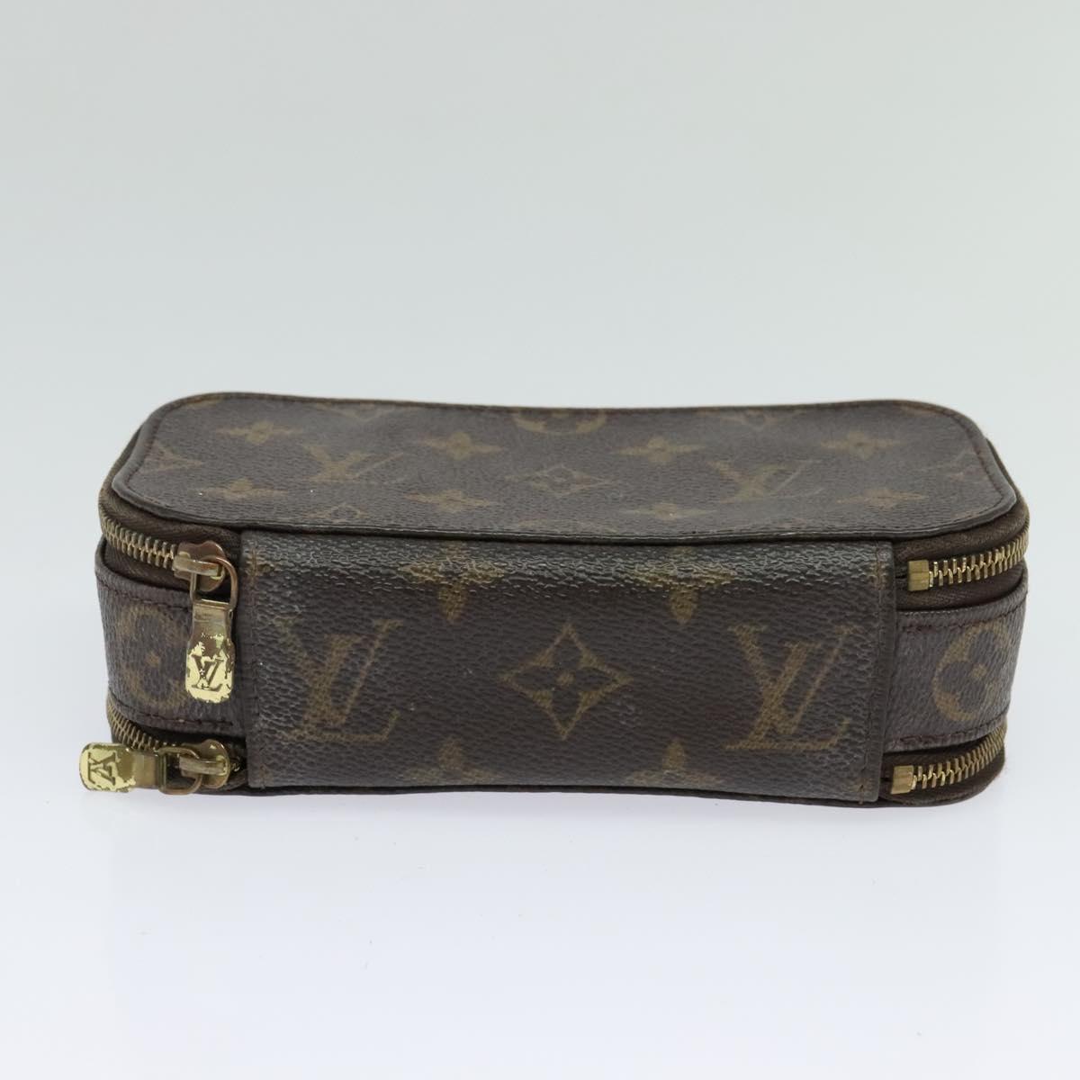 LOUIS VUITTON Monogram Trousse Brush PM Cosmetic Pouch M47510 LV Auth 120867