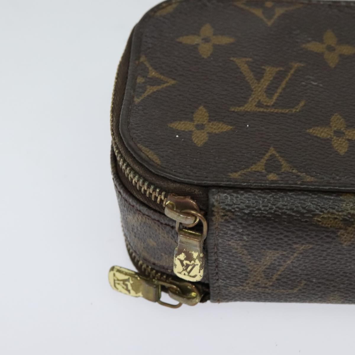 LOUIS VUITTON Monogram Trousse Brush PM Cosmetic Pouch M47510 LV Auth 120867