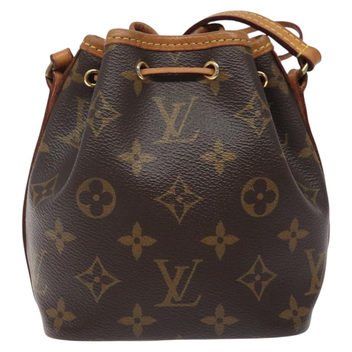 LOUIS VUITTON Monogram Nanonoe Shoulder Bag M81266 LV Auth 120868