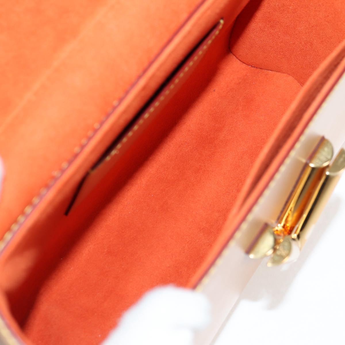 LOUIS VUITTON Catgram Twist MM Shoulder Bag White M44460 LV Auth 120872SM