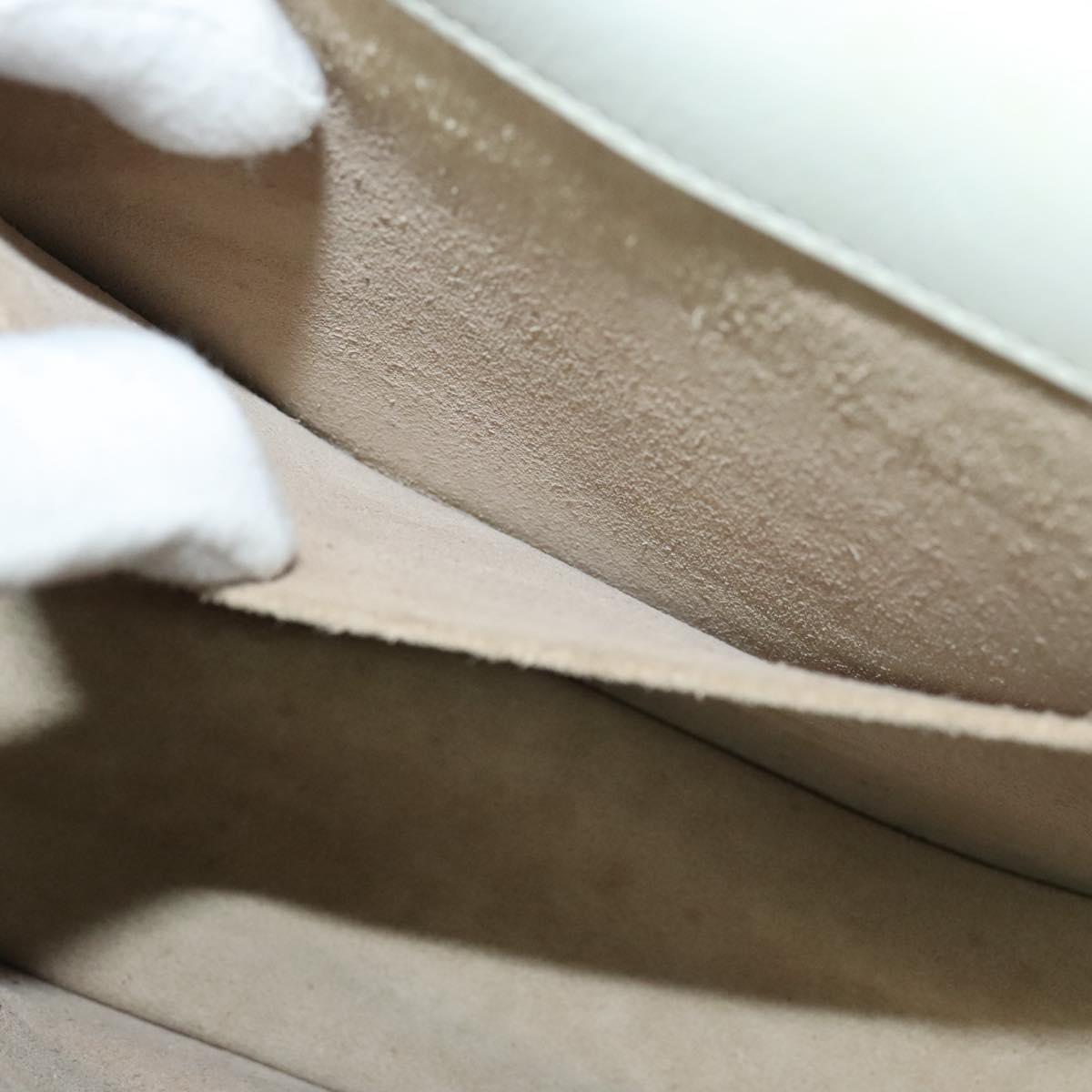 Chloe Nile Hand Bag Leather 2way Gray Gold Auth 120933