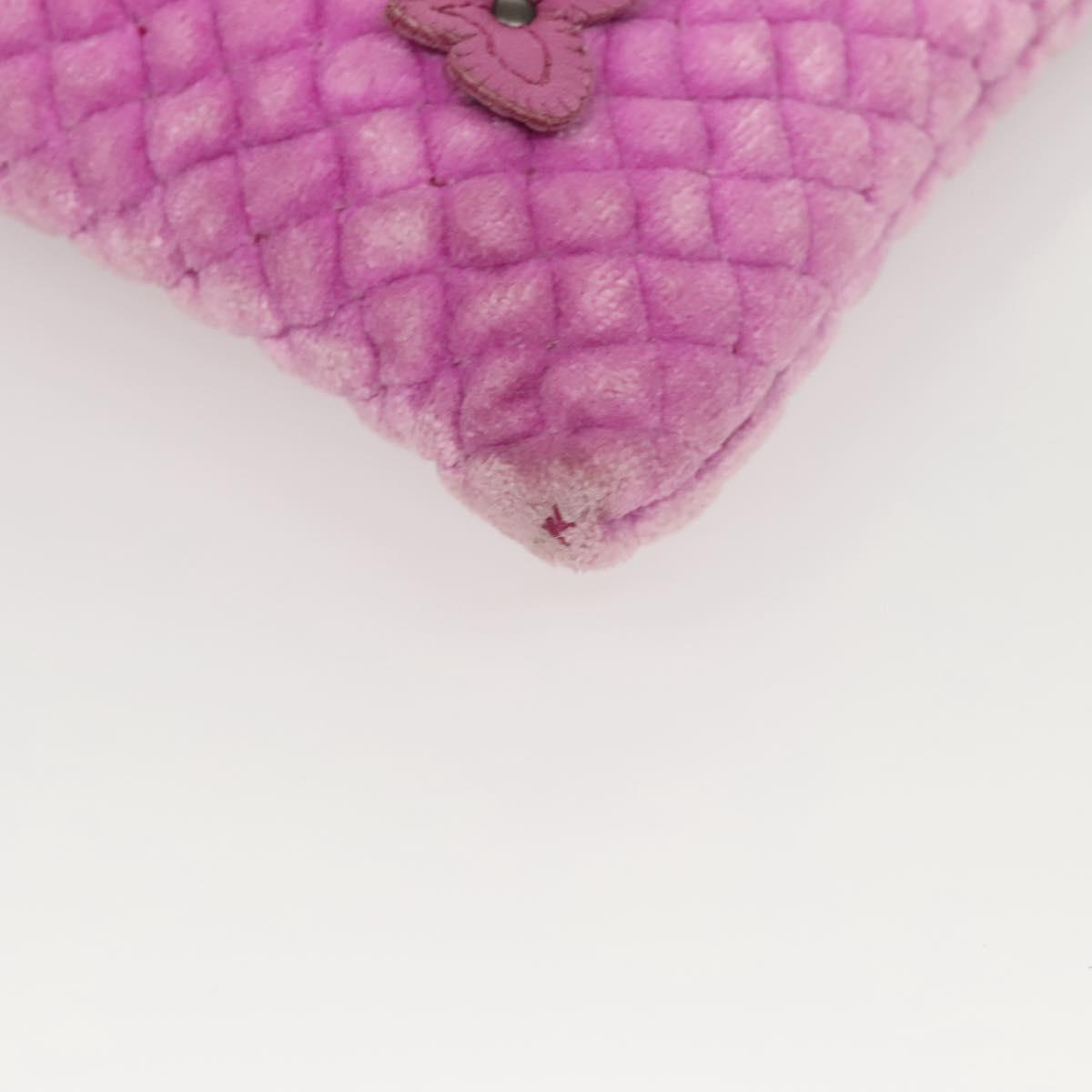 BOTTEGA VENETA Shoulder Bag Velor Purple Auth 120966