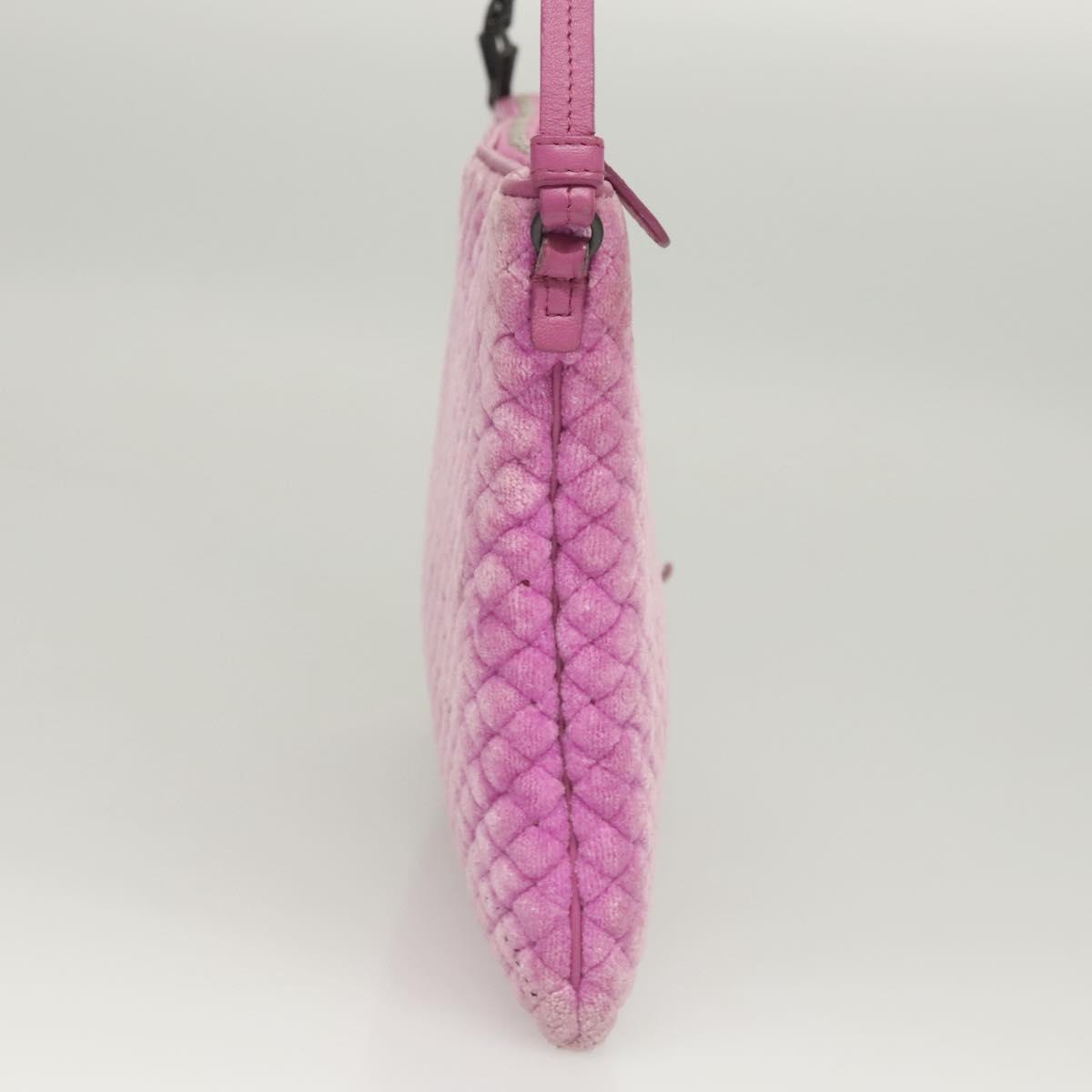 BOTTEGA VENETA Shoulder Bag Velor Purple Auth 120966