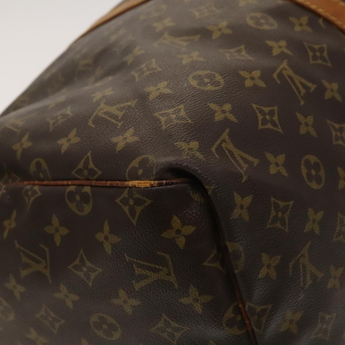 LOUIS VUITTON Monogram Keepall 55 Boston Bag M41424 LV Auth 120995
