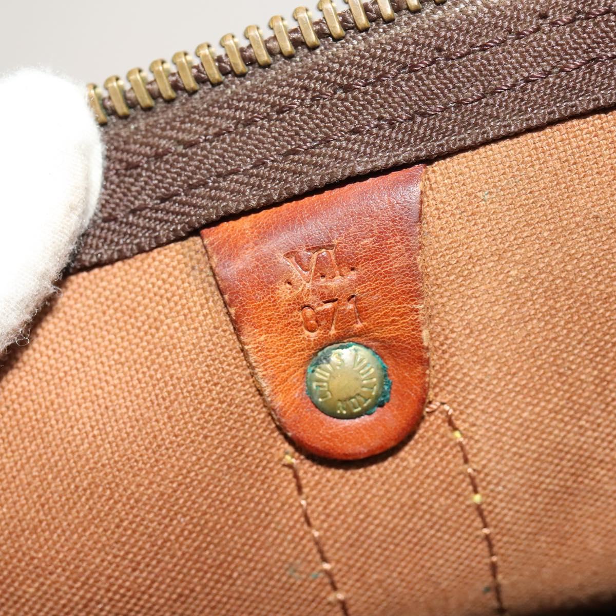 LOUIS VUITTON Monogram Keepall 55 Boston Bag M41424 LV Auth 120995