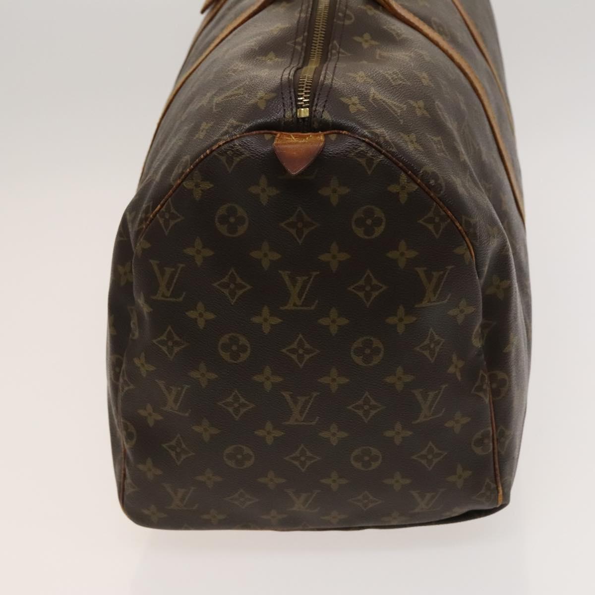 LOUIS VUITTON Monogram Keepall 55 Boston Bag M41424 LV Auth 120995