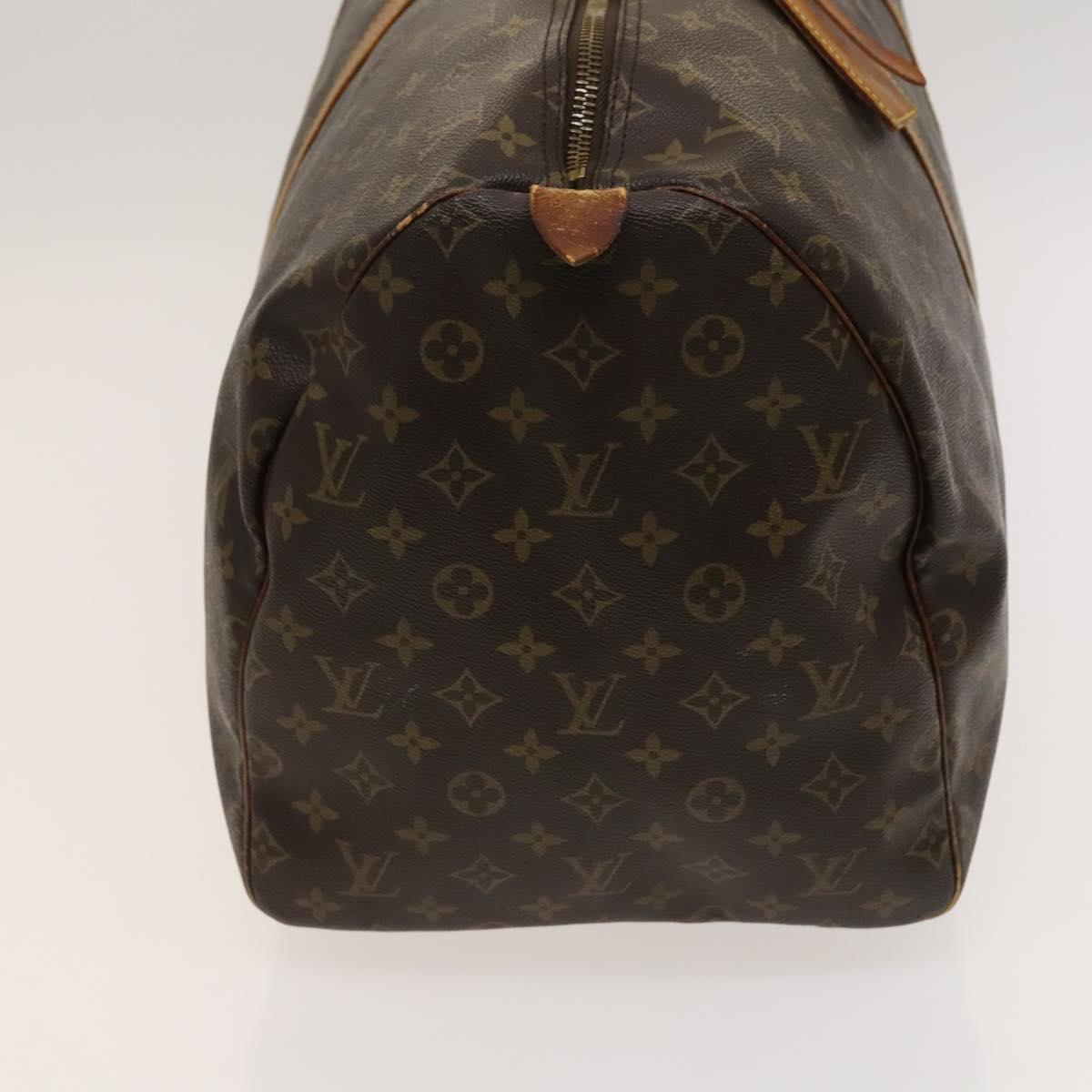 LOUIS VUITTON Monogram Keepall 55 Boston Bag M41424 LV Auth 120995