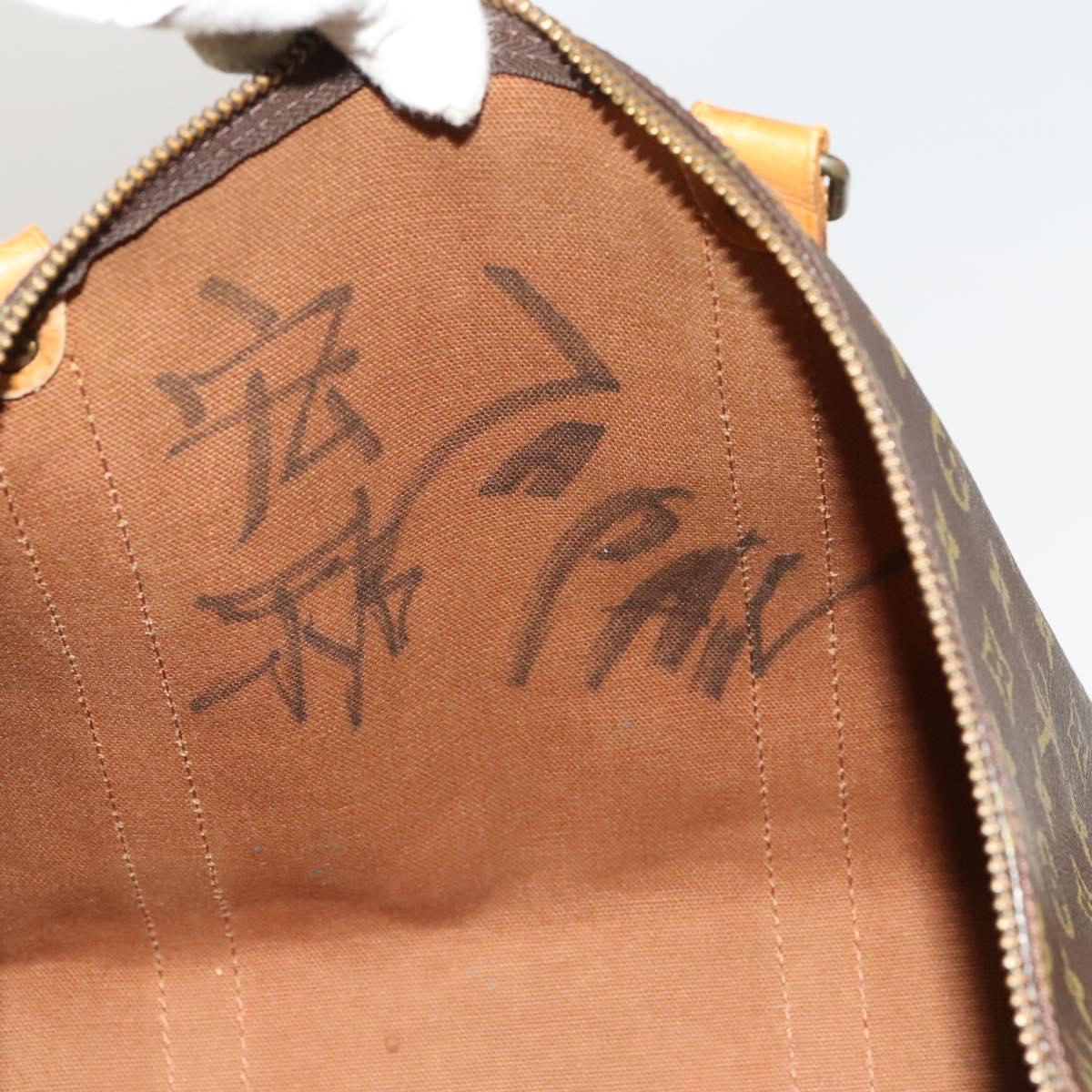 LOUIS VUITTON Monogram Keepall Bandouliere 60 Boston Bag M41412 LV Auth 120998