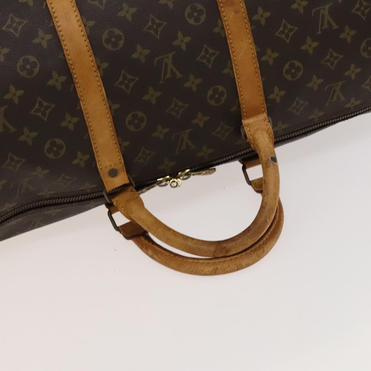 LOUIS VUITTON Monogram Keepall Bandouliere 60 Boston Bag M41412 LV Auth 120998