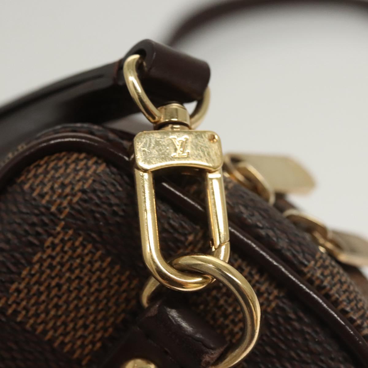 LOUIS VUITTON Damier Ebene Etui Okapi PM Pouch N61738 LV Auth 121018