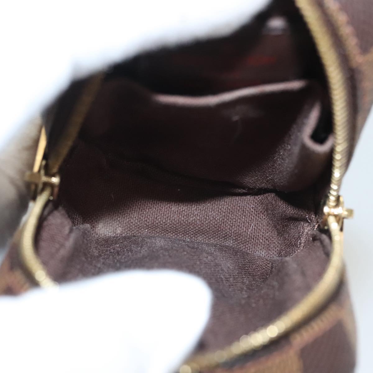 LOUIS VUITTON Damier Ebene Etui Okapi PM Pouch N61738 LV Auth 121018