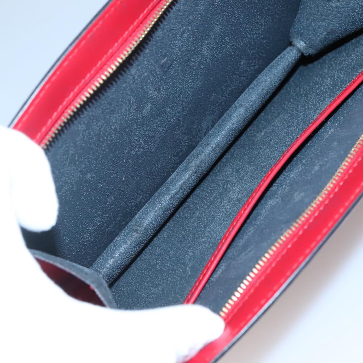 LOUIS VUITTON Epi Trousse Crete Clutch Bag Red M48407 LV Auth 121025