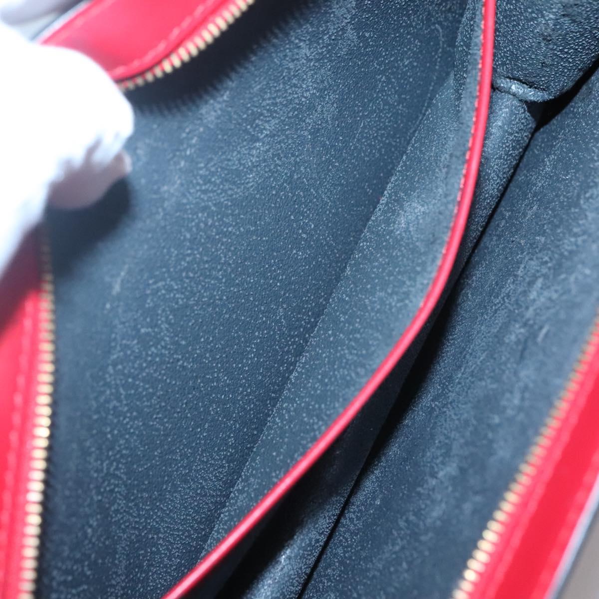 LOUIS VUITTON Epi Trousse Crete Clutch Bag Red M48407 LV Auth 121025