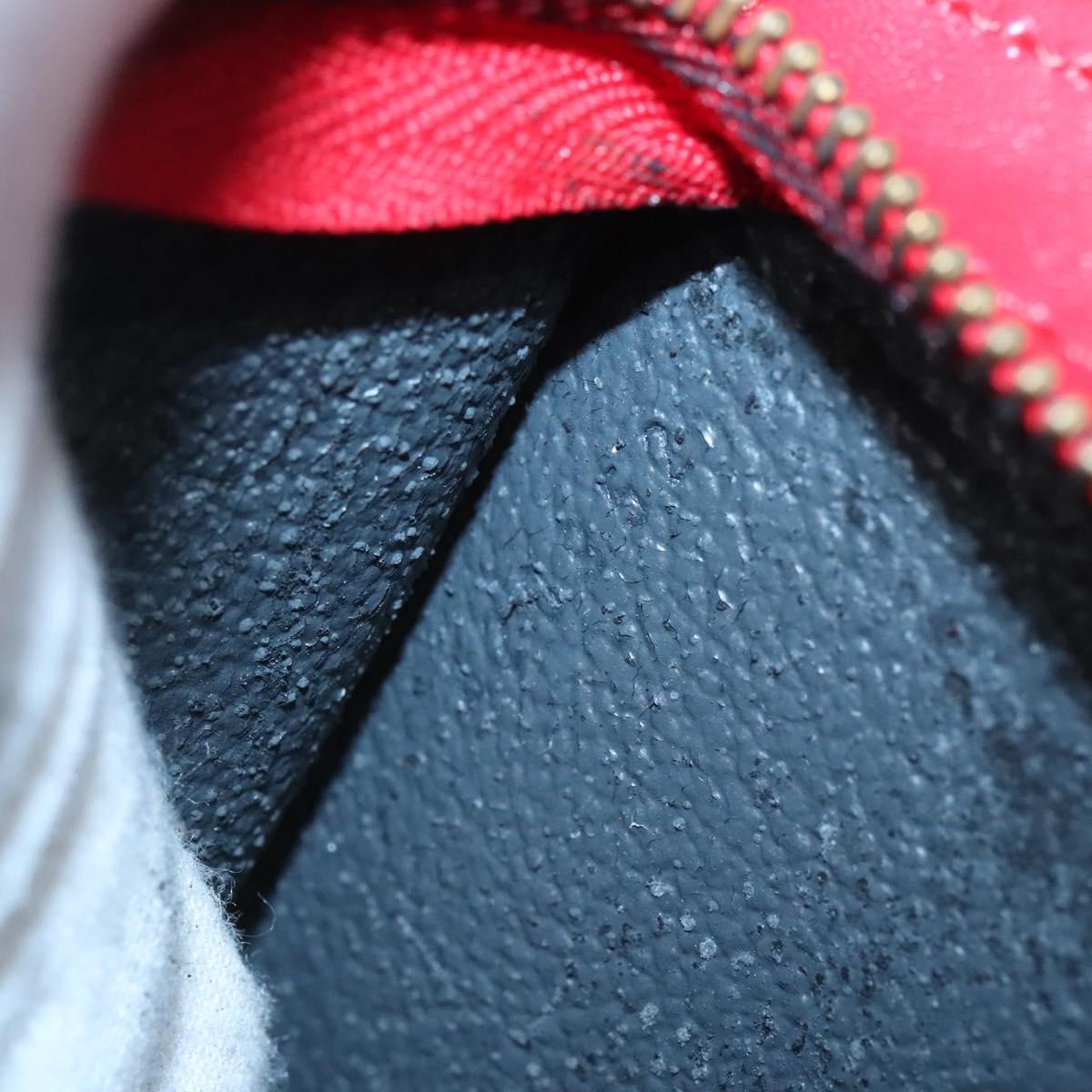 LOUIS VUITTON Epi Trousse Crete Clutch Bag Red M48407 LV Auth 121025