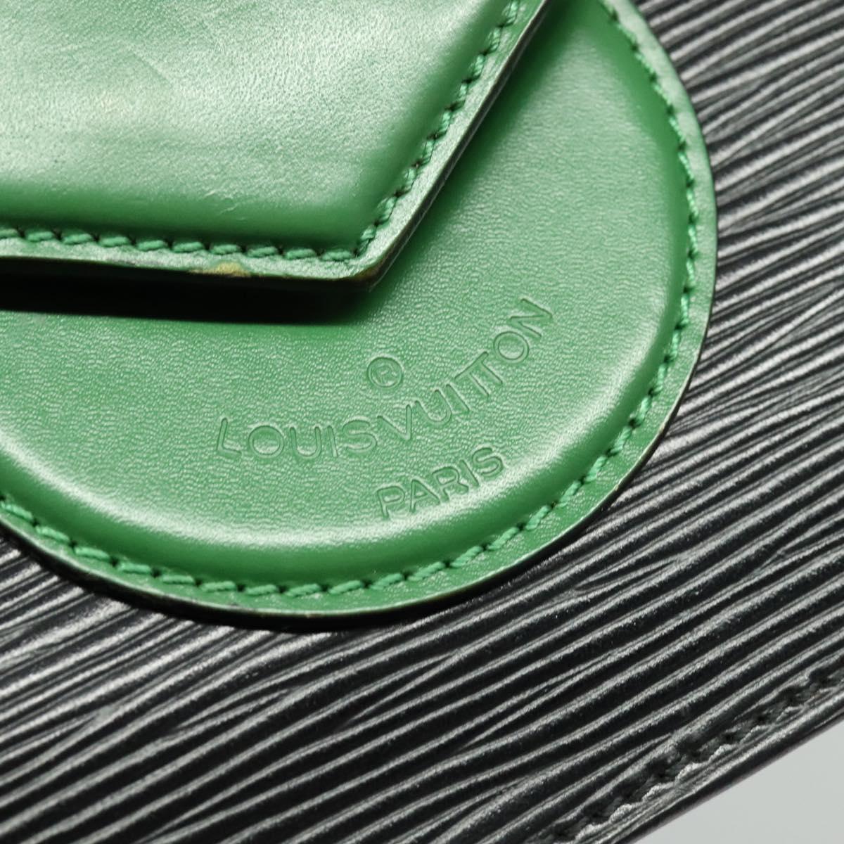 LOUIS VUITTON Epi Osh Shoulder Bag Black Green M52444 LV Auth 121028