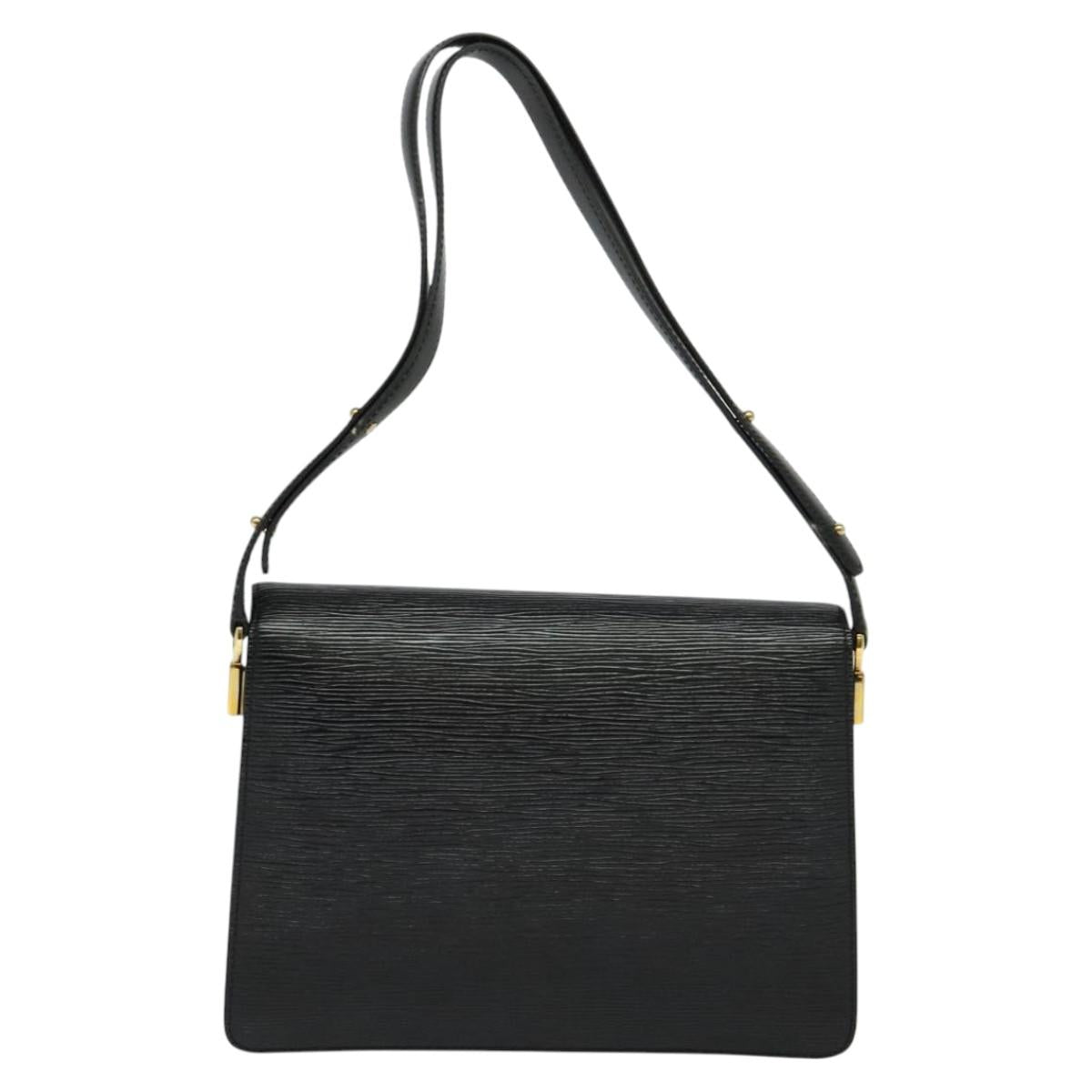 LOUIS VUITTON Epi Osh Shoulder Bag Black Green M52444 LV Auth 121028