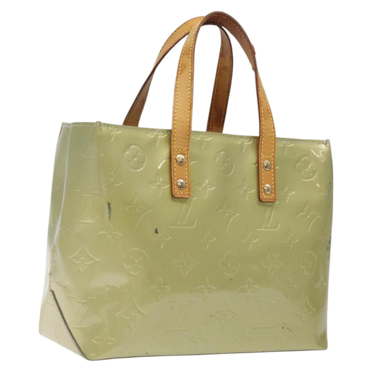 LOUIS VUITTON Monogram Vernis Reade PM Hand Bag Gris M91145 LV Auth 121043