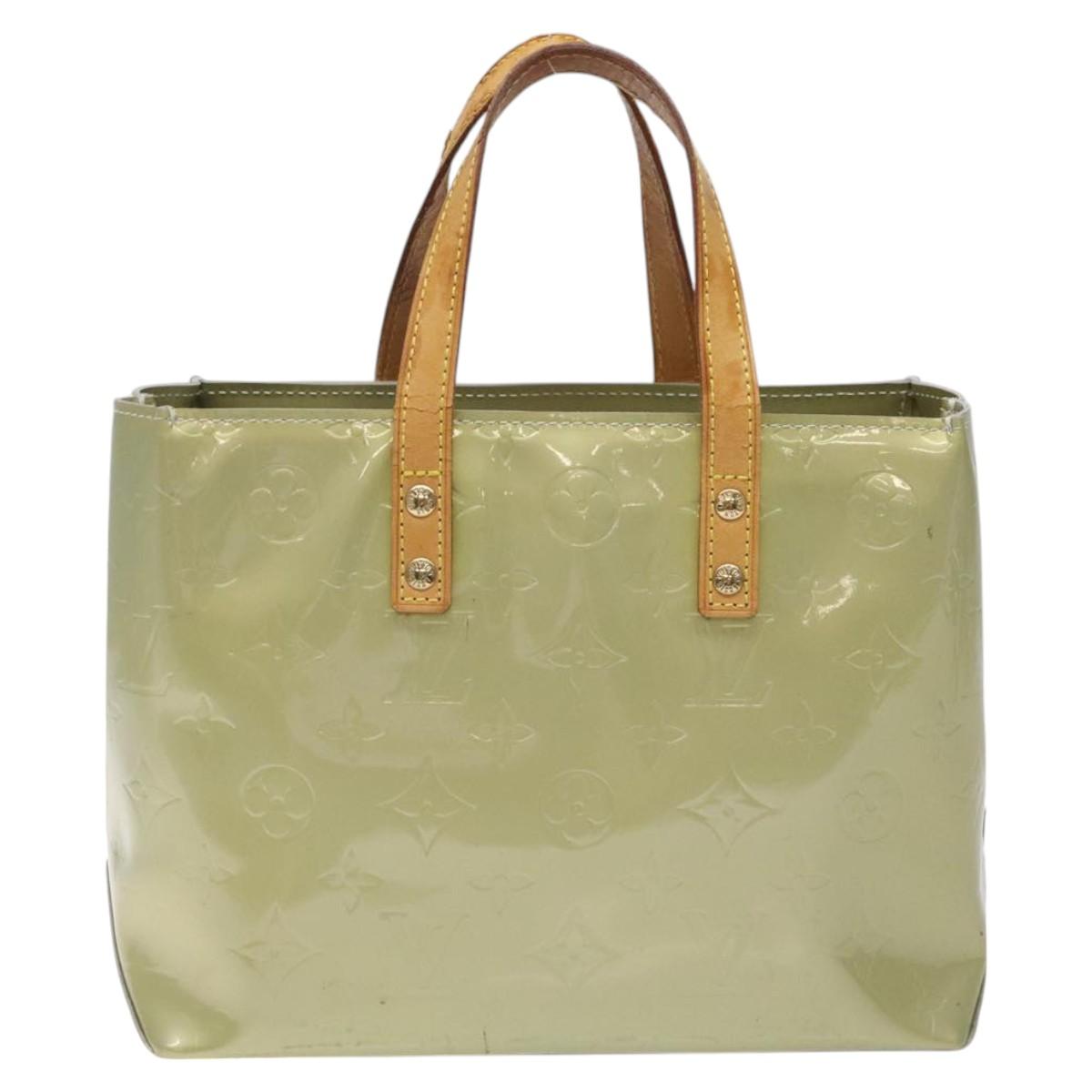 LOUIS VUITTON Monogram Vernis Reade PM Hand Bag Gris M91145 LV Auth 121043