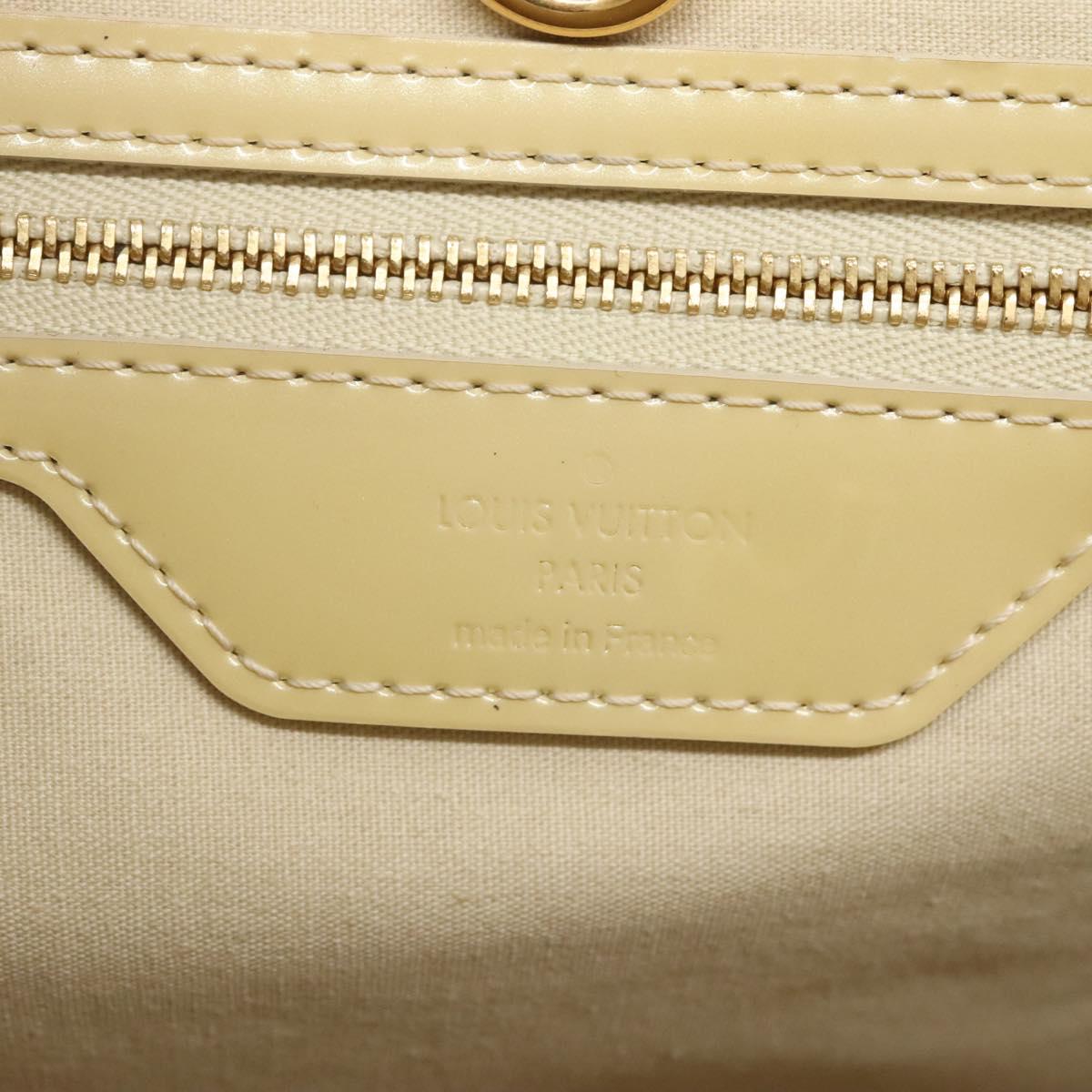 LOUIS VUITTON Monogram Vernis Wilshire MM Hand Bag Broncorail M91441 Auth 121051