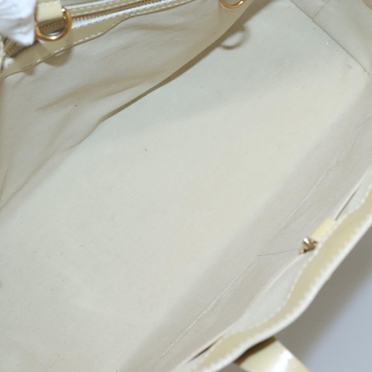 LOUIS VUITTON Monogram Vernis Wilshire MM Hand Bag Broncorail M91441 Auth 121051