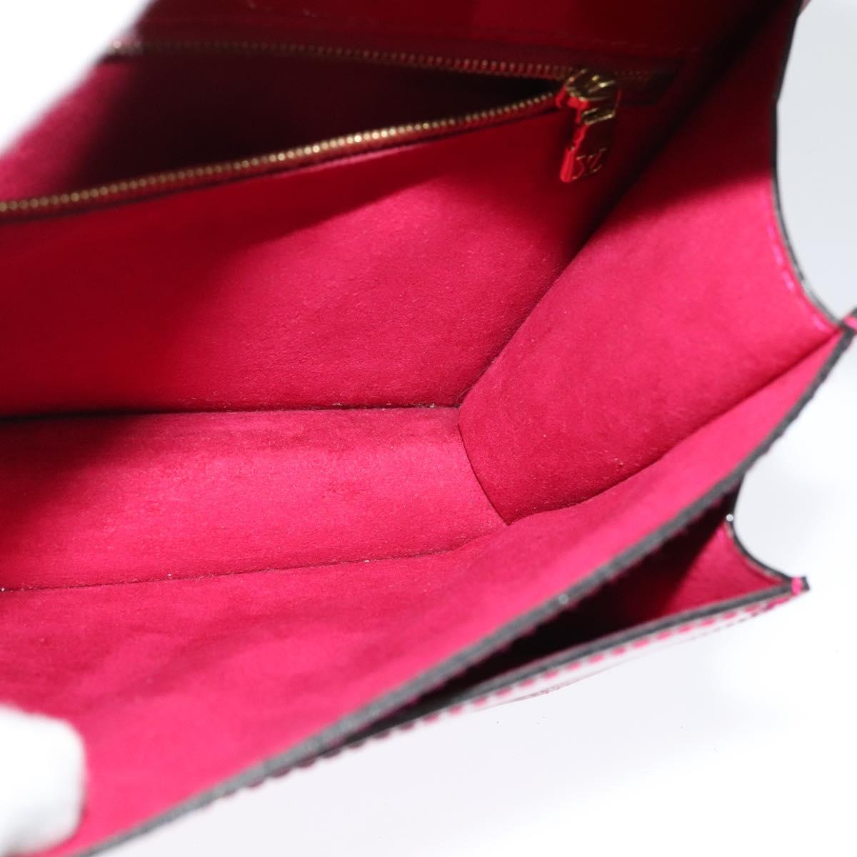 LOUIS VUITTON Vernis Monceau BB Hand Bag 2way Rose Andian M91579 LV Auth 121056