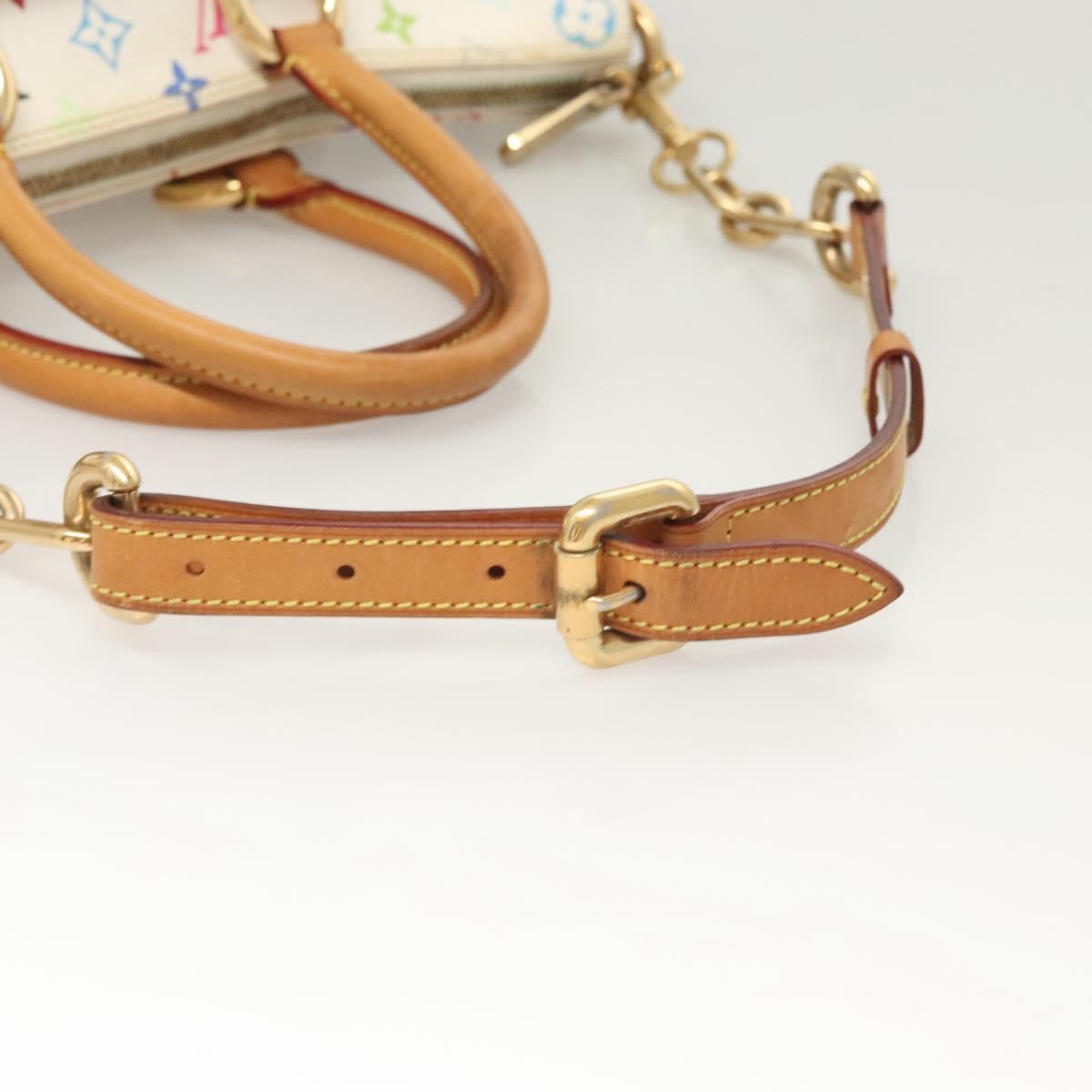 LOUIS VUITTON Monogram Multicolor Rita Bag 2way White M40125 LV Auth 121059M