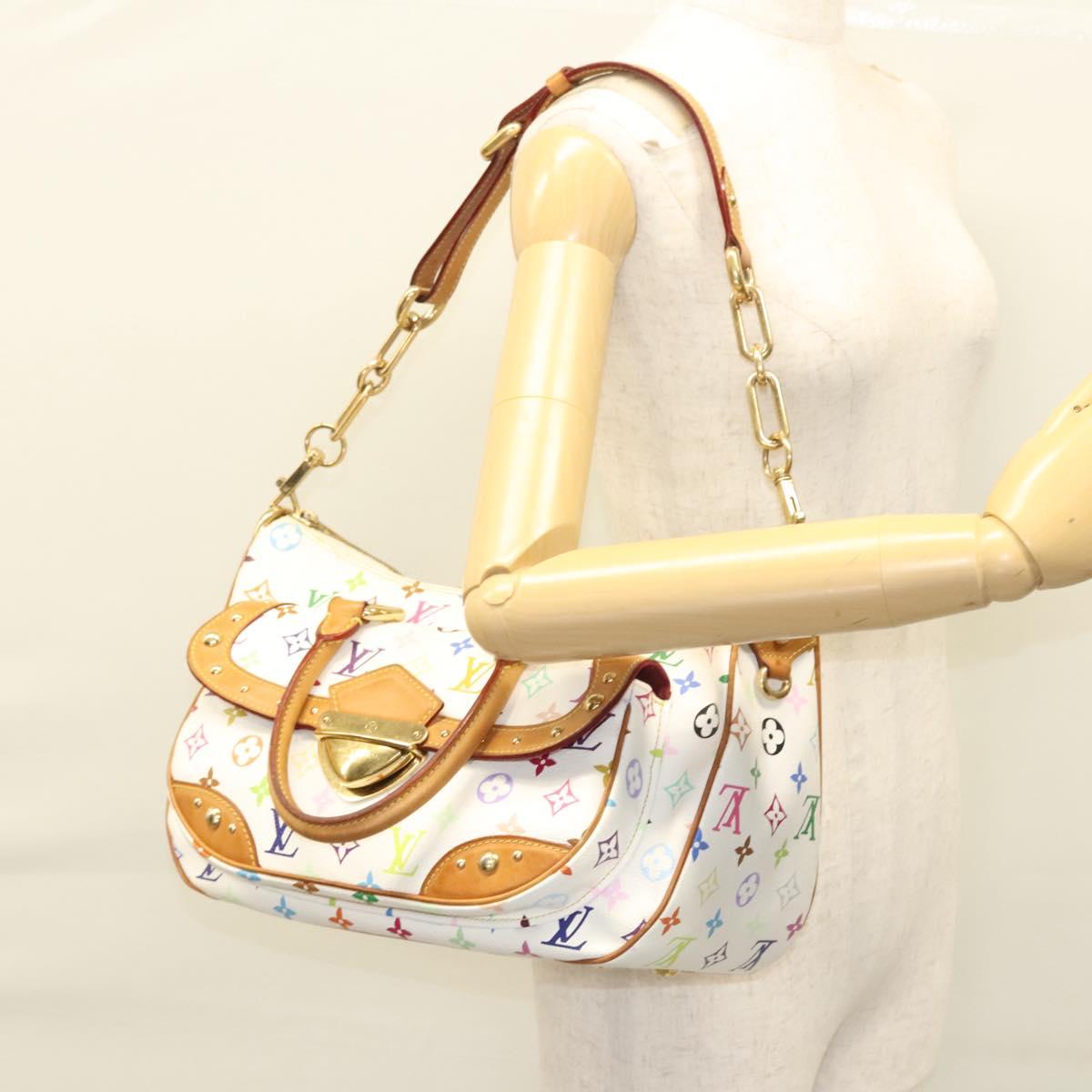 LOUIS VUITTON Monogram Multicolor Rita Bag 2way White M40125 LV Auth 121059M