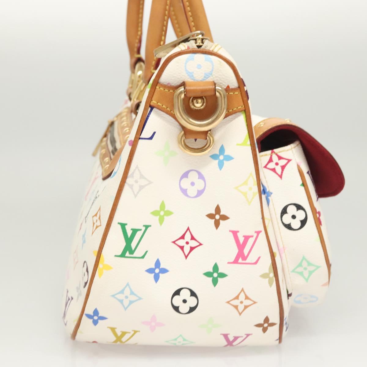 LOUIS VUITTON Monogram Multicolor Rita Bag 2way White M40125 LV Auth 121059M