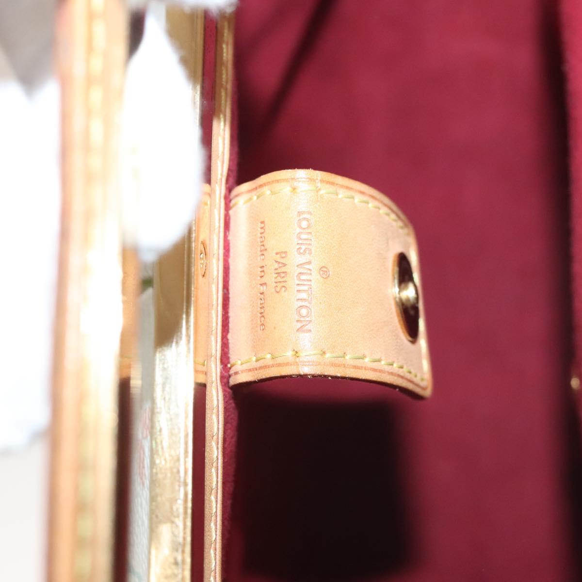 LOUIS VUITTON Monogram Multicolor Judy MM Hand Bag 2Way White M40255 Auth 121060