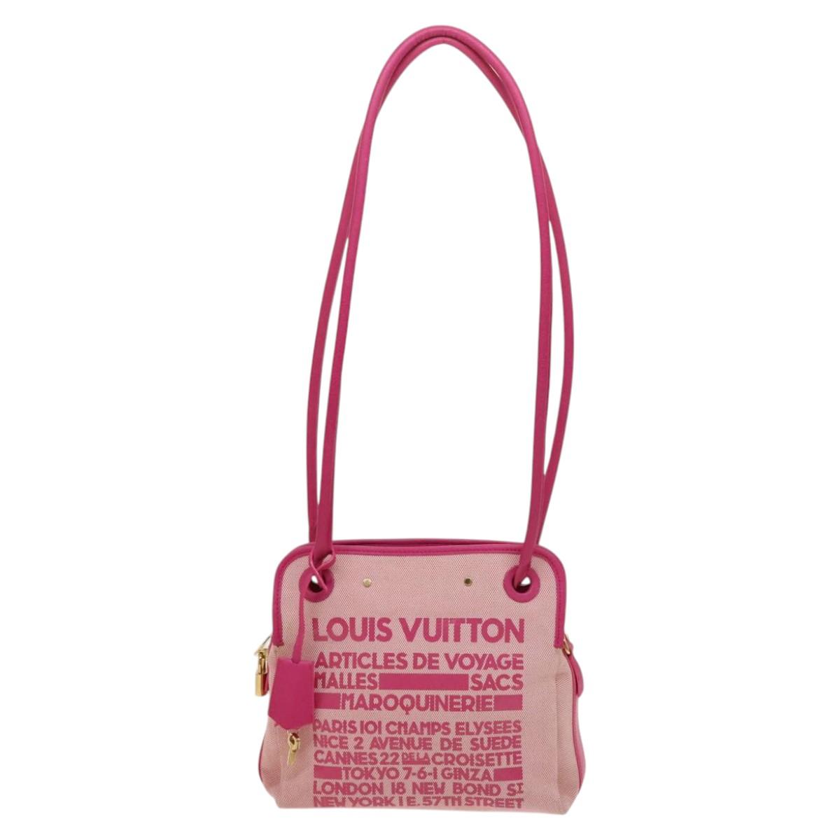 LOUIS VUITTON Cruise Line Rider Shoulder Bag Pink M92809 LV Auth 121064