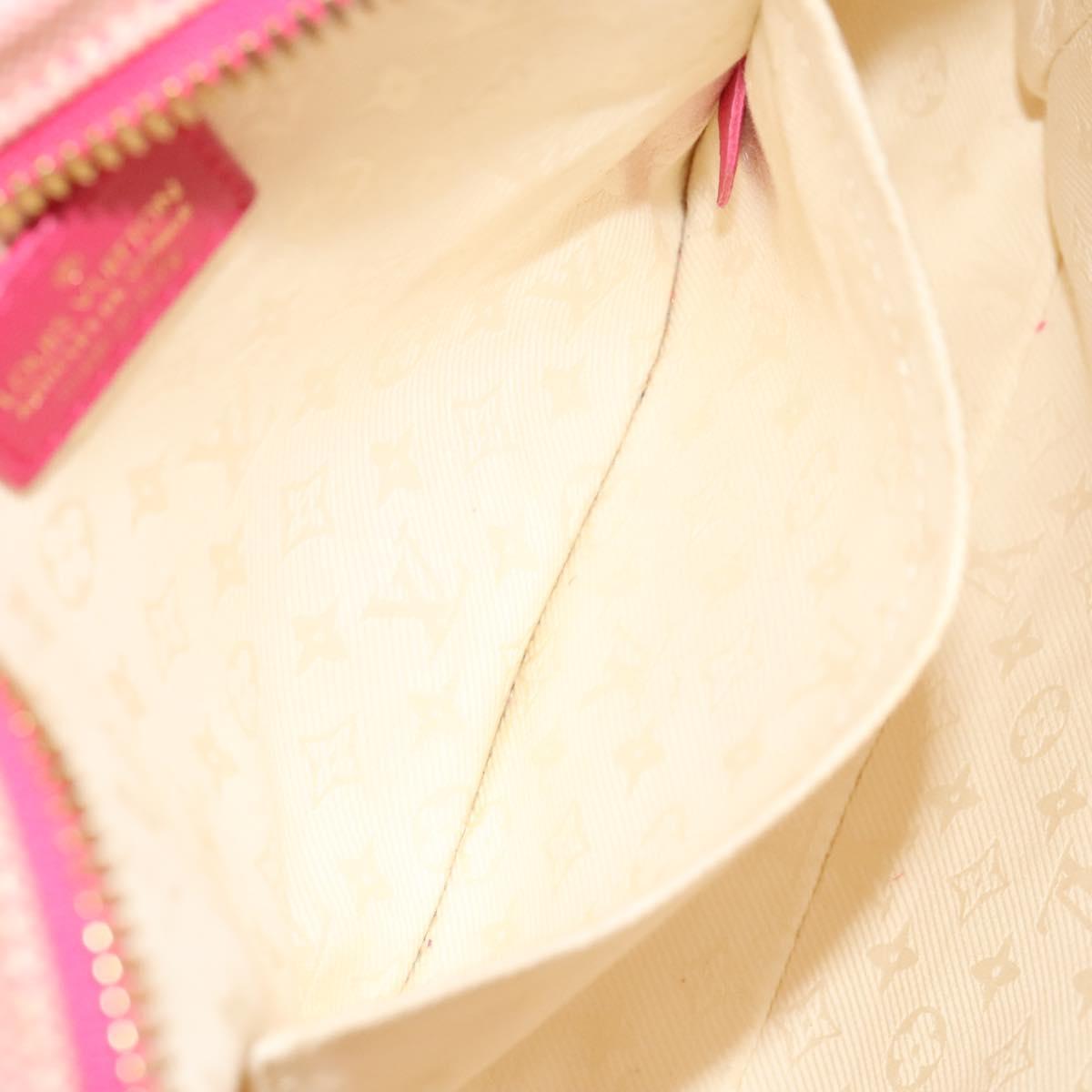 LOUIS VUITTON Cruise Line Rider Shoulder Bag Pink M92809 LV Auth 121064