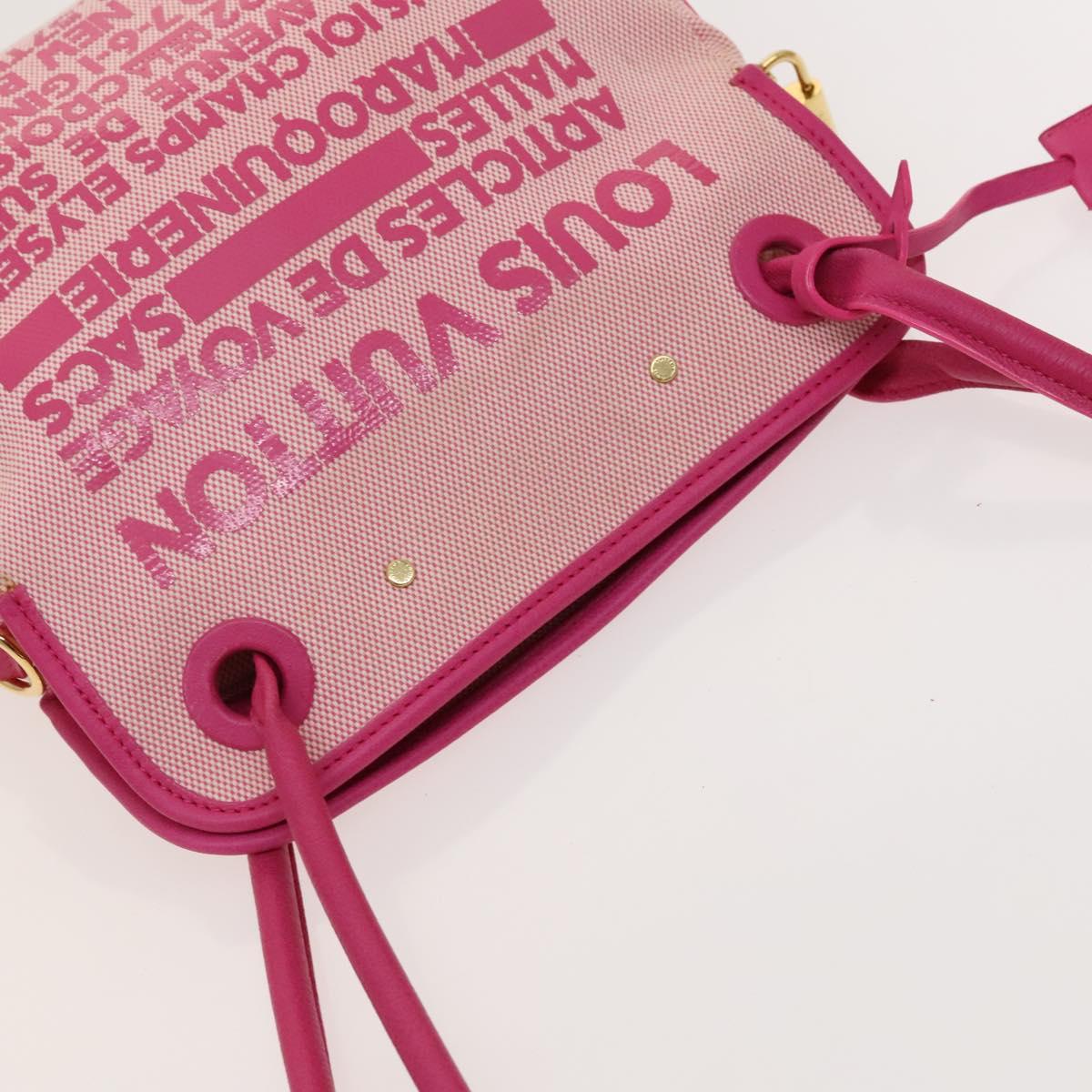 LOUIS VUITTON Cruise Line Rider Shoulder Bag Pink M92809 LV Auth 121064