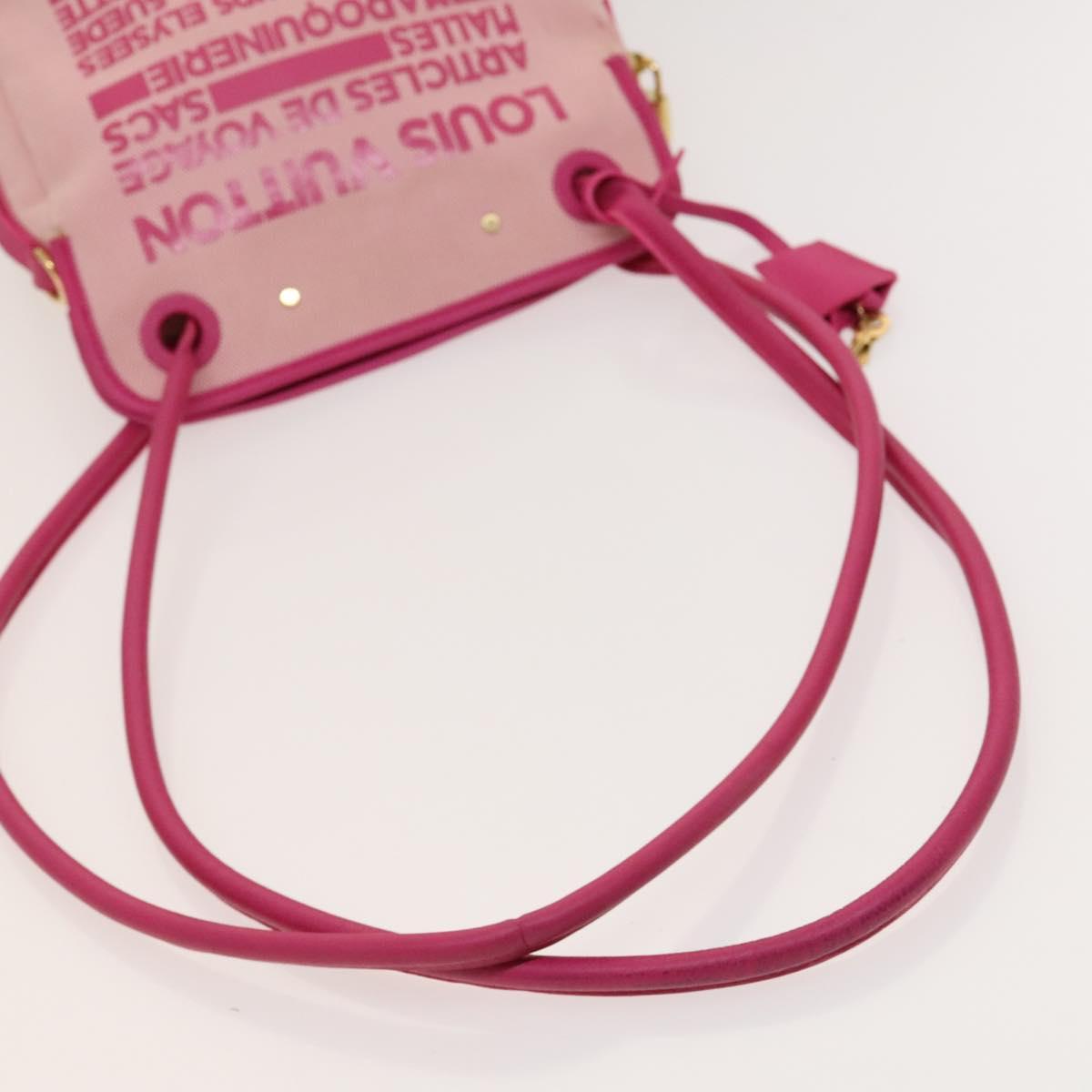 LOUIS VUITTON Cruise Line Rider Shoulder Bag Pink M92809 LV Auth 121064