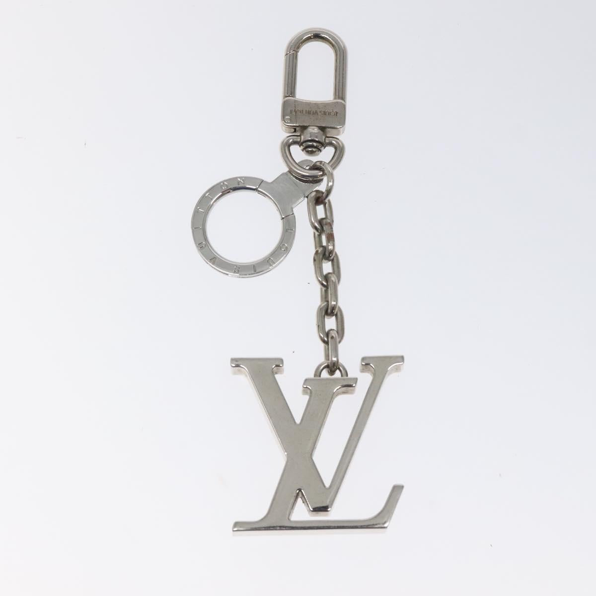 LOUIS VUITTON Porte Clesprinted initials LV Key Holder Silver M01192 Auth 121065