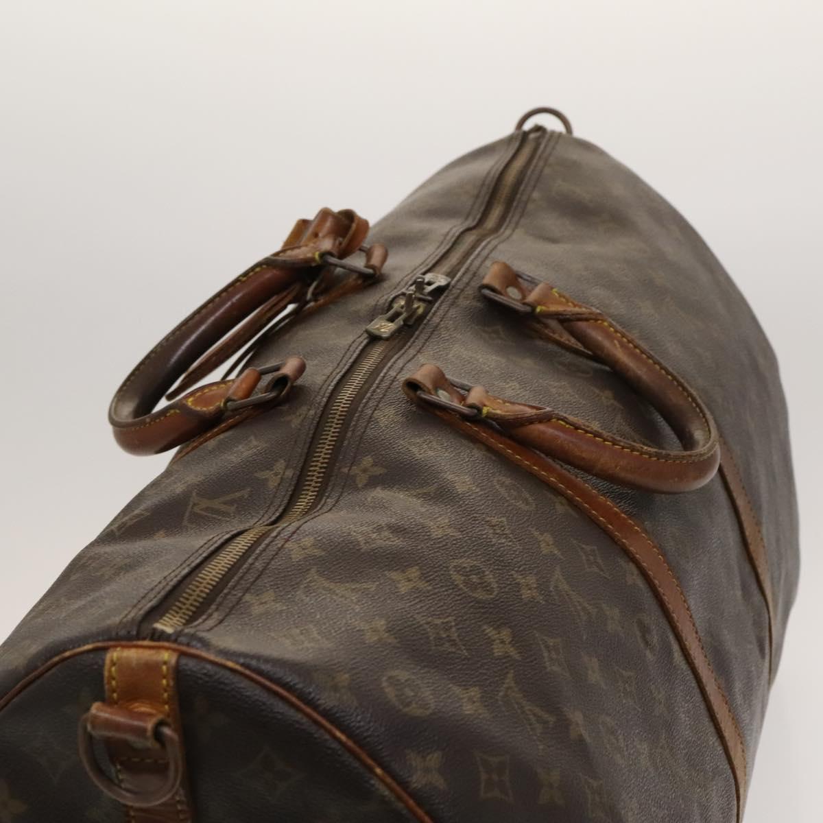 LOUIS VUITTON Monogram Keepall Bandouliere 60 Boston Bag M41412 LV Auth 121071