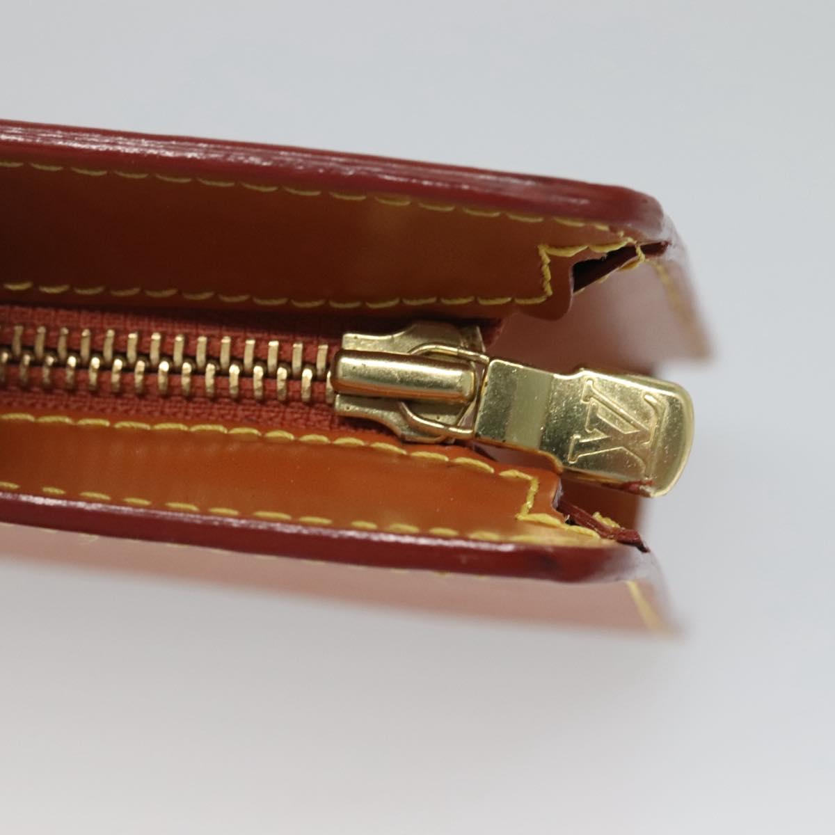 LOUIS VUITTON Epi Pochette Homme Clutch Bag Zipangu Gold M52528 LV Auth 121092