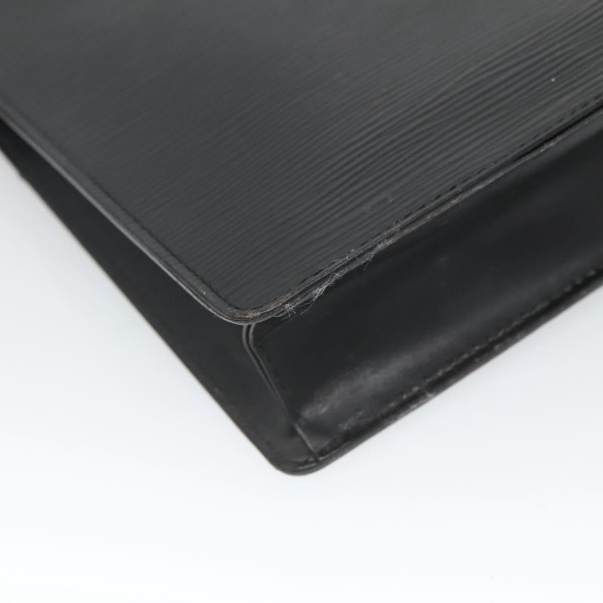 LOUIS VUITTON Epi Pochette Homme Clutch Bag Black Noir M52522 LV Auth 121095