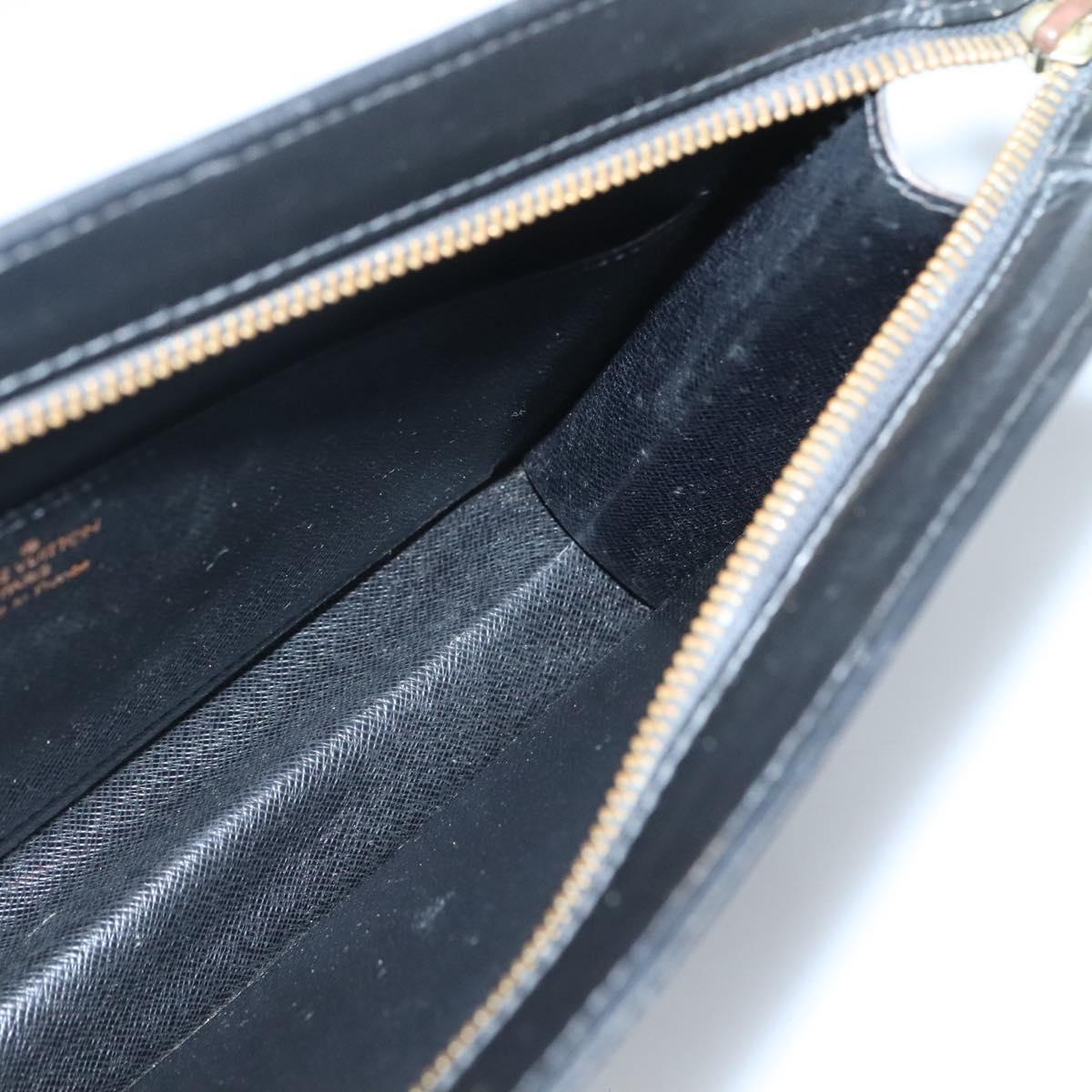 LOUIS VUITTON Epi Pochette Homme Clutch Bag Black Noir M52522 LV Auth 121095