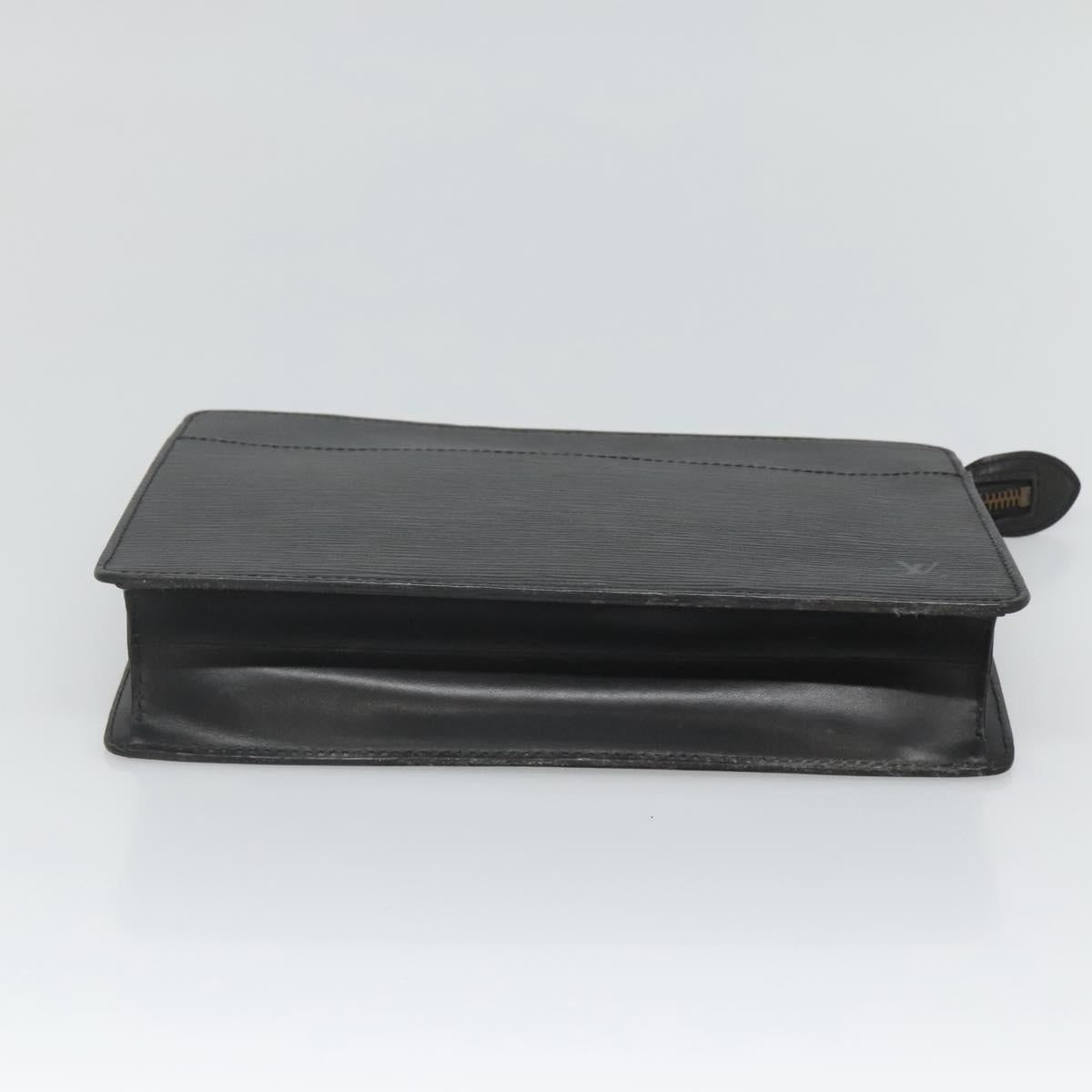 LOUIS VUITTON Epi Pochette Homme Clutch Bag Black Noir M52522 LV Auth 121095