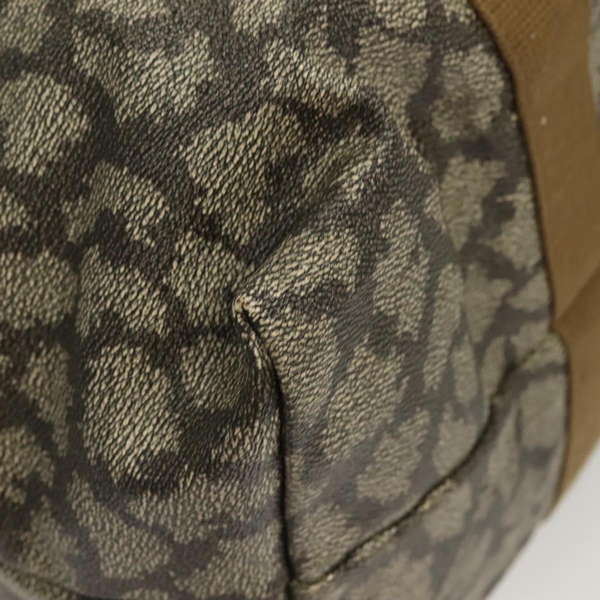 SAINT LAURENT Boston Bag PVC Canvas Gray Auth 121131