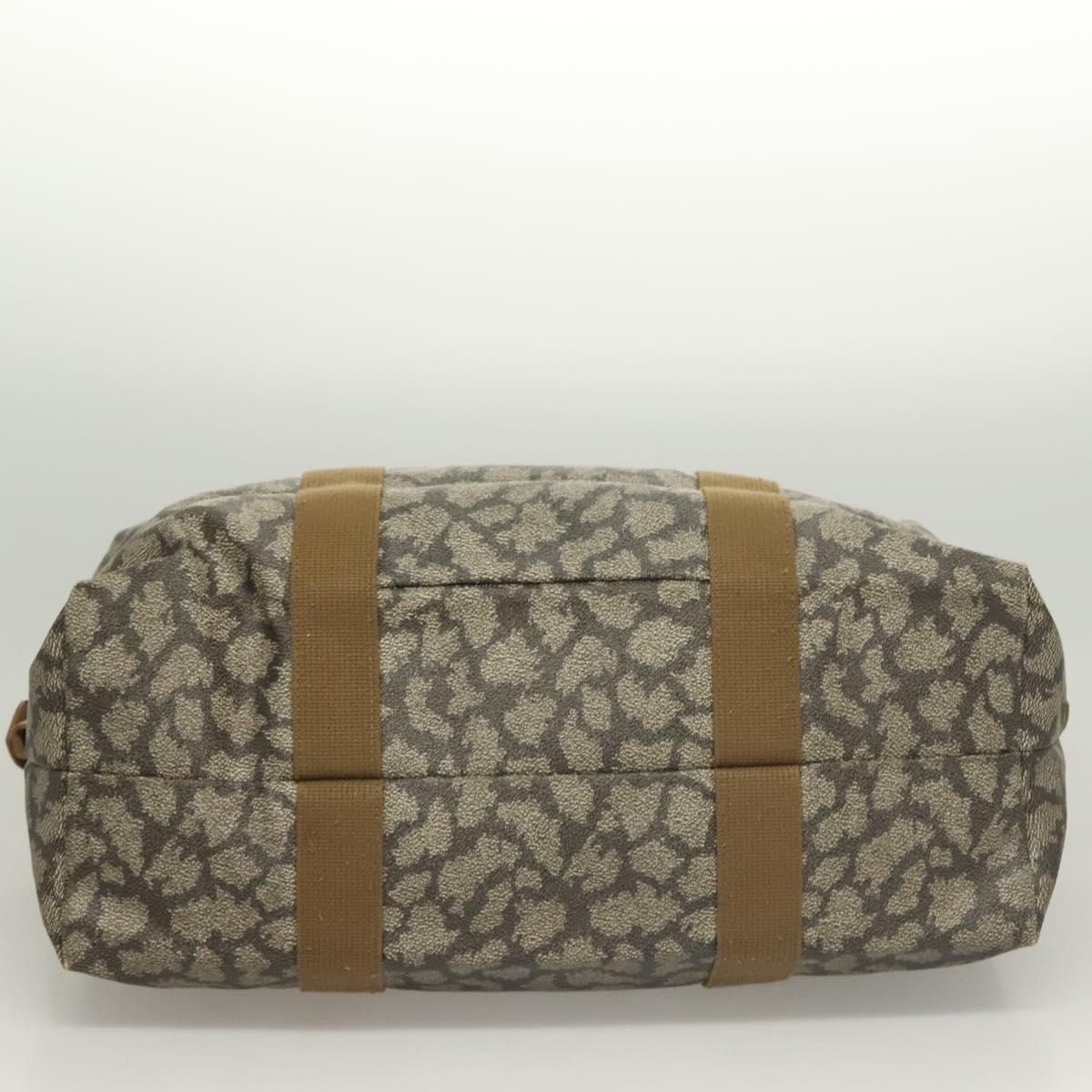 SAINT LAURENT Boston Bag PVC Canvas Gray Auth 121131