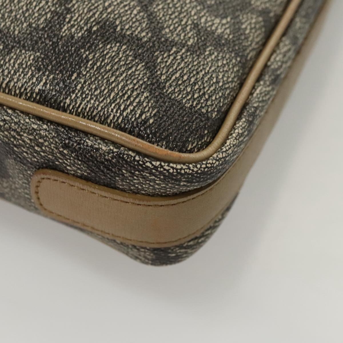 SAINT LAURENT Clutch Bag PVC Gray Auth 121132